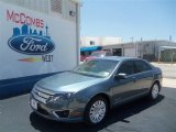 2012 Steel Blue Metallic Ford Fusion Hybrid #68889643