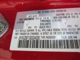 2009 MX-5 Miata Color Code for True Red - Color Code: A4A