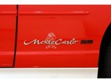 2000 Chevrolet Monte Carlo Limited Edition Pace Car SS Marks and Logos