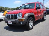 2004 Flame Red Jeep Liberty Sport 4x4 #68953958