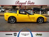 2008 Velocity Yellow Chevrolet Corvette Coupe #68983722