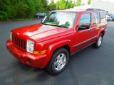 Inferno Red Pearl Jeep Commander in 2006