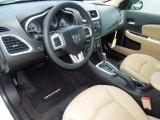 2012 Dodge Avenger SXT Black/Light Frost Beige Interior