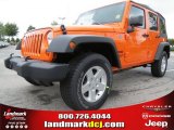 2012 Crush Orange Jeep Wrangler Unlimited Sport 4x4 #68988060