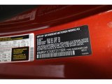 2013 Mini Cooper Roadster Info Tag