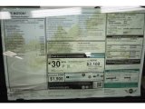 2013 Mini Cooper Roadster Window Sticker