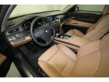 2009 BMW 7 Series 750Li Sedan Saddle/Black Nappa Leather Interior