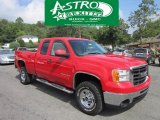 2008 Fire Red GMC Sierra 2500HD SLE Extended Cab 4x4 #69029174