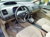2010 Honda Civic Hybrid Sedan Beige Interior