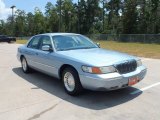 Light Blue Metallic Mercury Grand Marquis in 1999