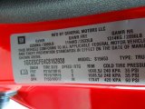 2012 Chevrolet Colorado LT Extended Cab Info Tag