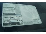 2012 Toyota Prius Plug-in Hybrid Window Sticker