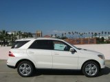 Diamond White Metallic Mercedes-Benz ML in 2013