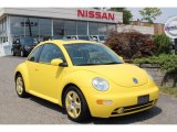 2002 Volkswagen New Beetle Special Edition Double Yellow Color Concept Coupe Front 3/4 View