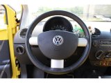 2002 Volkswagen New Beetle Special Edition Double Yellow Color Concept Coupe Steering Wheel