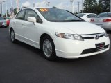 2007 Taffeta White Honda Civic Hybrid Sedan #69150469