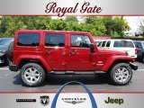 2013 Deep Cherry Red Crystal Pearl Jeep Wrangler Unlimited Sahara 4x4 #69150439