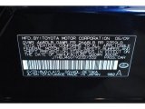 2009 ES Color Code for Black Sapphire Pearl - Color Code: 8U0
