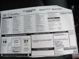 2012 Cadillac CTS 4 AWD Coupe Window Sticker