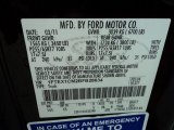 2011 F150 Color Code for Tuxedo Black Metallic - Color Code: UH