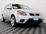 2010 Clear Silver Kia Rio LX Sedan #69214118