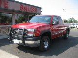 2005 Victory Red Chevrolet Silverado 2500HD Work Truck Extended Cab 4x4 #69214395