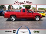 2007 Inferno Red Crystal Pearl Dodge Dakota SLT Club Cab #69214349