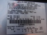2007 Town Car Color Code for Light Ice Blue Metallic - Color Code: LS