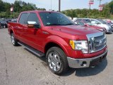 2010 Red Candy Metallic Ford F150 Lariat SuperCrew 4x4 #69214268