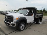 2012 Ford F550 Super Duty XL Regular Cab 4x4 Dump Truck Front 3/4 View