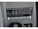 2006 CL Color Code for Brilliant Silver Metallic - Color Code: 744