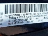 2013 Town & Country Color Code for True Blue Pearl - Color Code: PBU