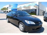 2005 Nighthawk Black Pearl Honda Civic Value Package Coupe #6900604