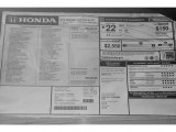 2012 Honda Odyssey Touring Elite Window Sticker