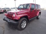 2012 Deep Cherry Red Crystal Pearl Jeep Wrangler Unlimited Rubicon 4x4 #69308148