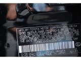 2005 GS Color Code for Black Onyx - Color Code: 202