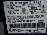 1996 F350 Color Code for Black - Color Code: UA