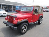 1995 Poppy Red Jeep Wrangler S 4x4 #69351729