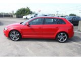 Brilliant Red Audi A3 in 2013