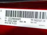 2013 Avenger Color Code for Redline 2-Coat Pearl - Color Code: PRM