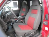 2006 Ford Ranger FX4 Level II SuperCab 4x4 Ebony Black/Red Interior