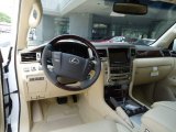 2013 Lexus LX 570 Parchment/Mahogany Accents Interior