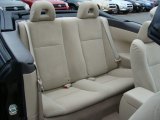 2008 Toyota Solara SE V6 Convertible Rear Seat