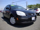 2006 Black Kia Rio LX Sedan #69404364