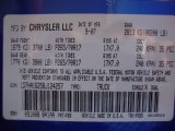 2008 Ram 1500 Color Code for Electric Blue Pearl - Color Code: PB5