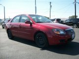 2009 Spicy Red Metallic Kia Spectra EX Sedan #69403985