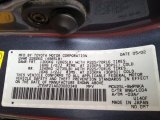 2002 Highlander Color Code for Bluestone Metallic - Color Code: 8N6