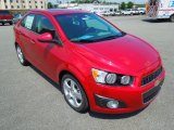 Crystal Red Tintcoat Chevrolet Sonic in 2012