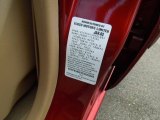 2002 Isuzu Rodeo LS Info Tag