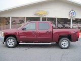 2013 Deep Ruby Metallic Chevrolet Silverado 1500 LT Crew Cab 4x4 #69404393